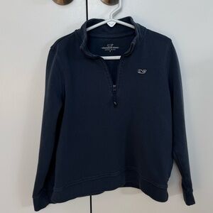 Vineyard Vines Kids Navy Quarter-Zip Sweatshirt
